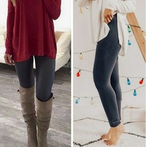 🤩 Charcoal Fleece Lined Leggings